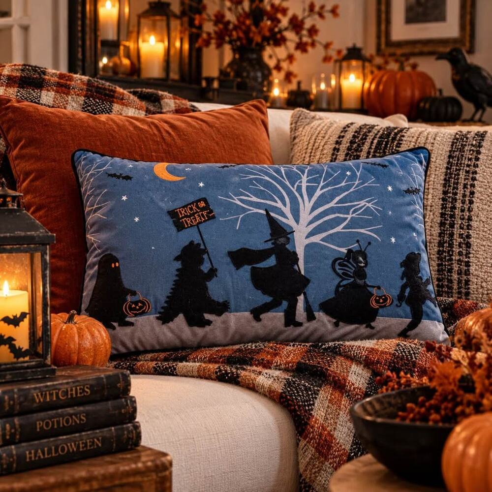Cynthia Rowley Halloween Trick or Treat Pillow